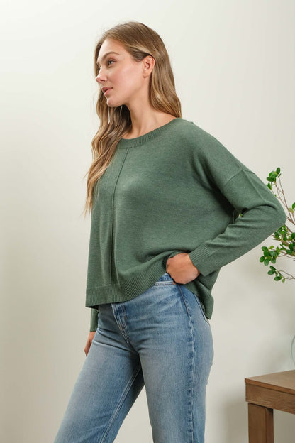 Extended Shoulder Sweater