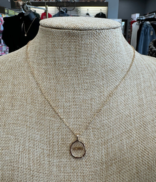 Gold ‘Faith’ Necklace