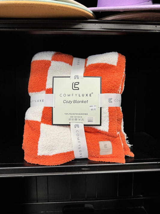 Comfy Luxe Cozy Blanket (Orange)